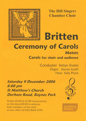 Britten - Ceremony of Carols